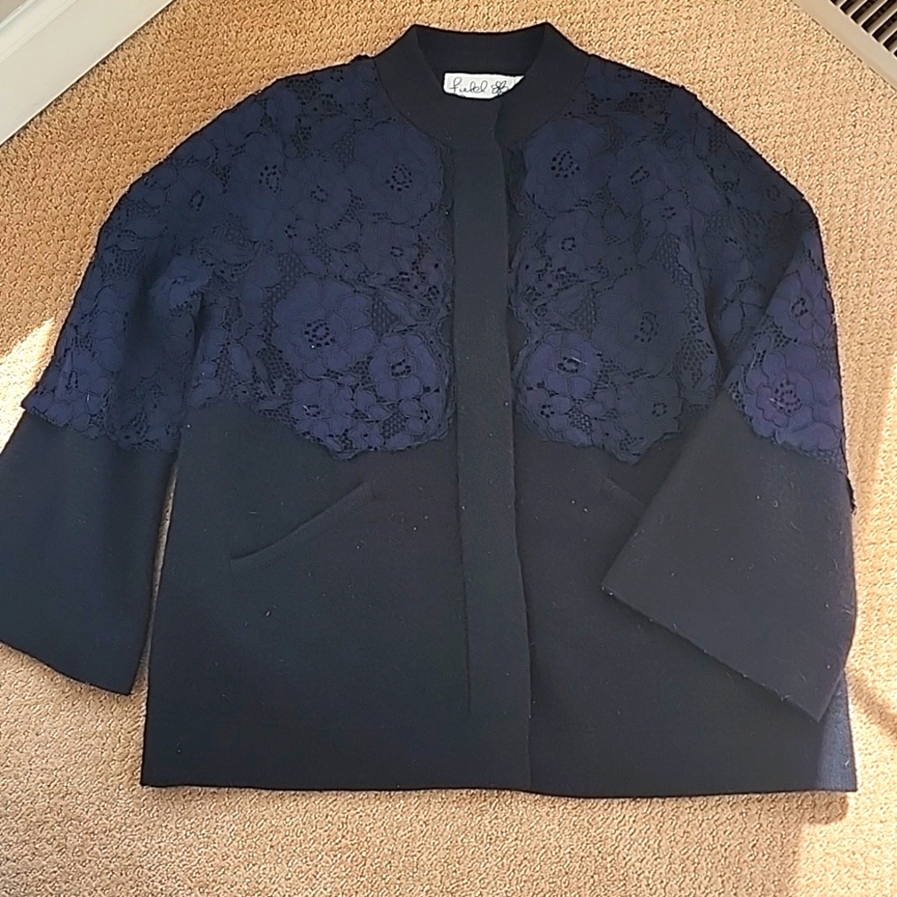 Anthropologie brand Fiedel Flower sweater jacket sz xs